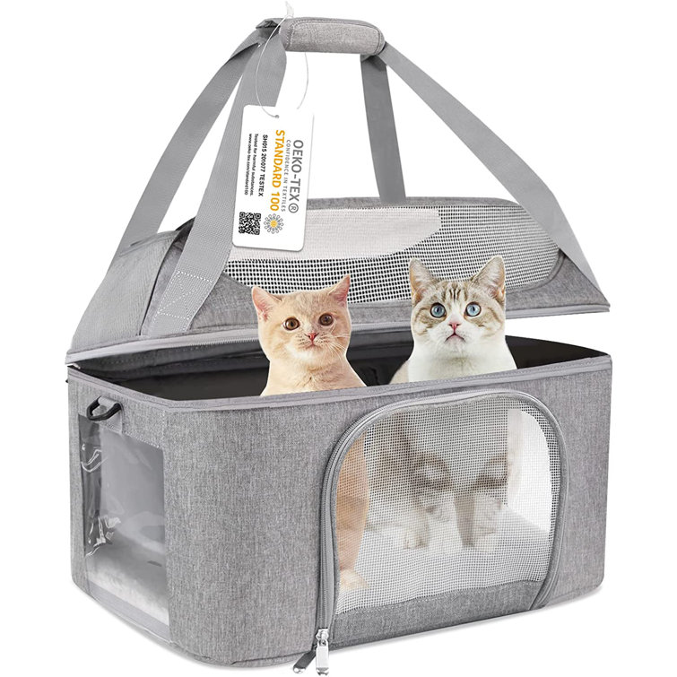 Large cat carrier 2025 for 2 cats